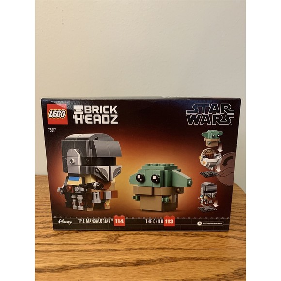 LEGO BrickHeadz Star Wars The Mandalorian & Child 75317 Building Kit 295 Pieces - Picture 10 of 12